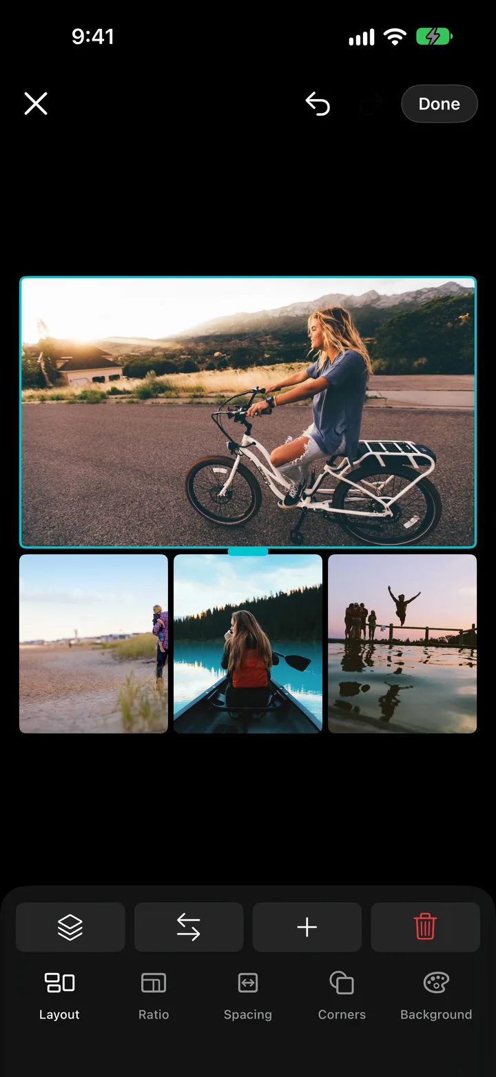 Building a photo collage in MaxVault.